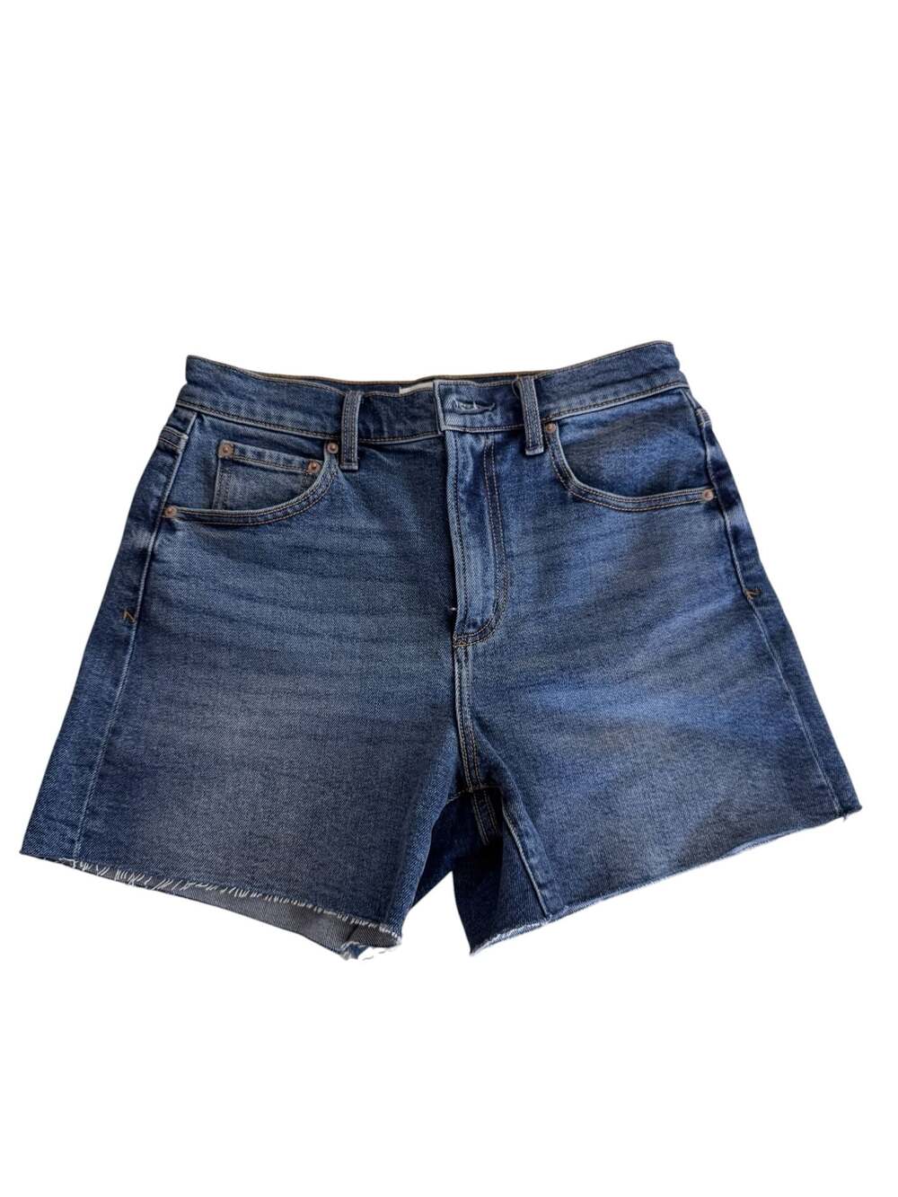 Z Supply High Rise Raw Hem Denim Shorts